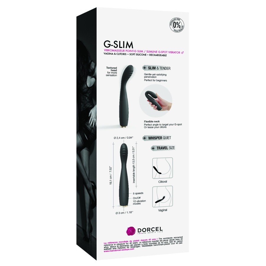 Stimulateur G-Slim Dorcel 19cm Noir