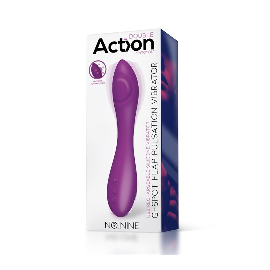 Vibro G-Spot Flap Pulsator 22cm Violet