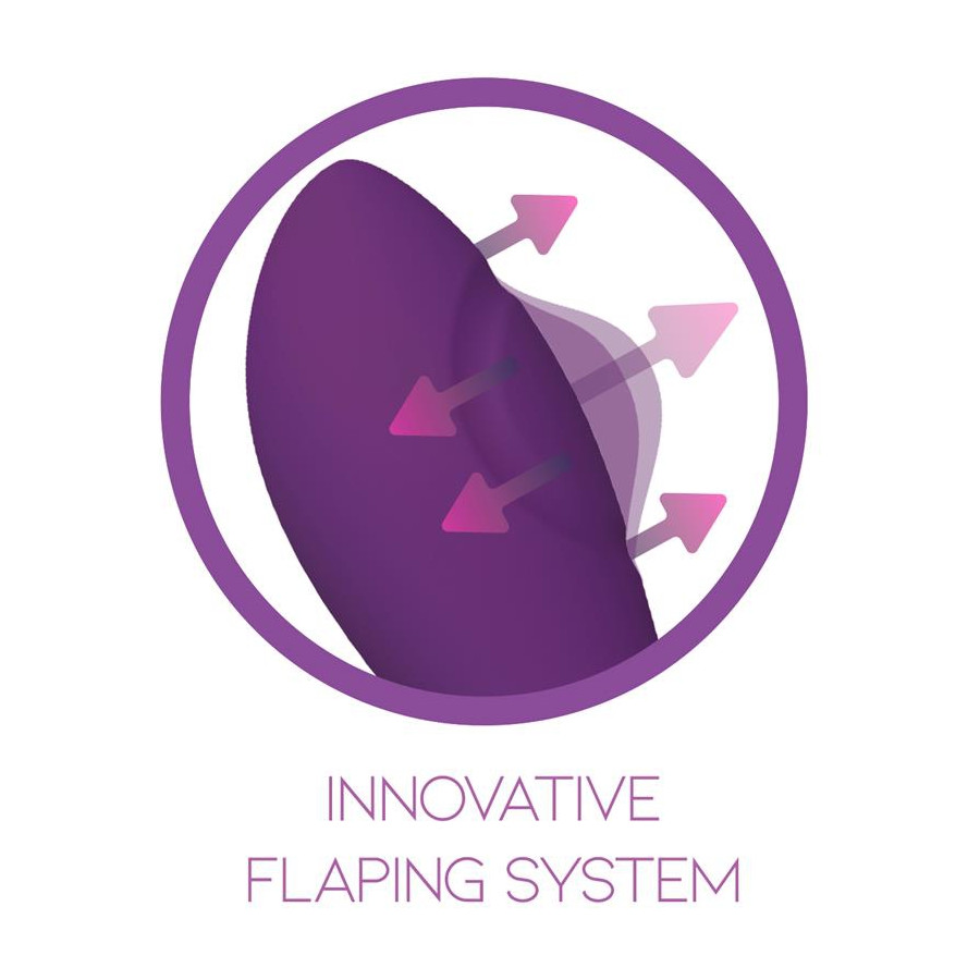 Vibro G-Spot Flap Pulsator 22cm Violet