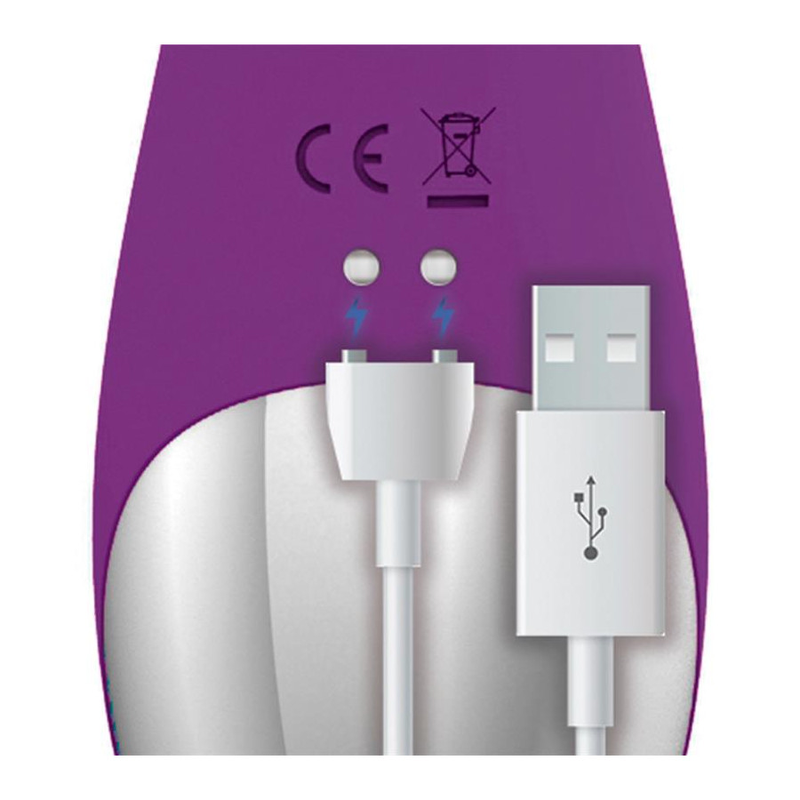 Vibro G-Spot Flap Pulsator 22cm Violet