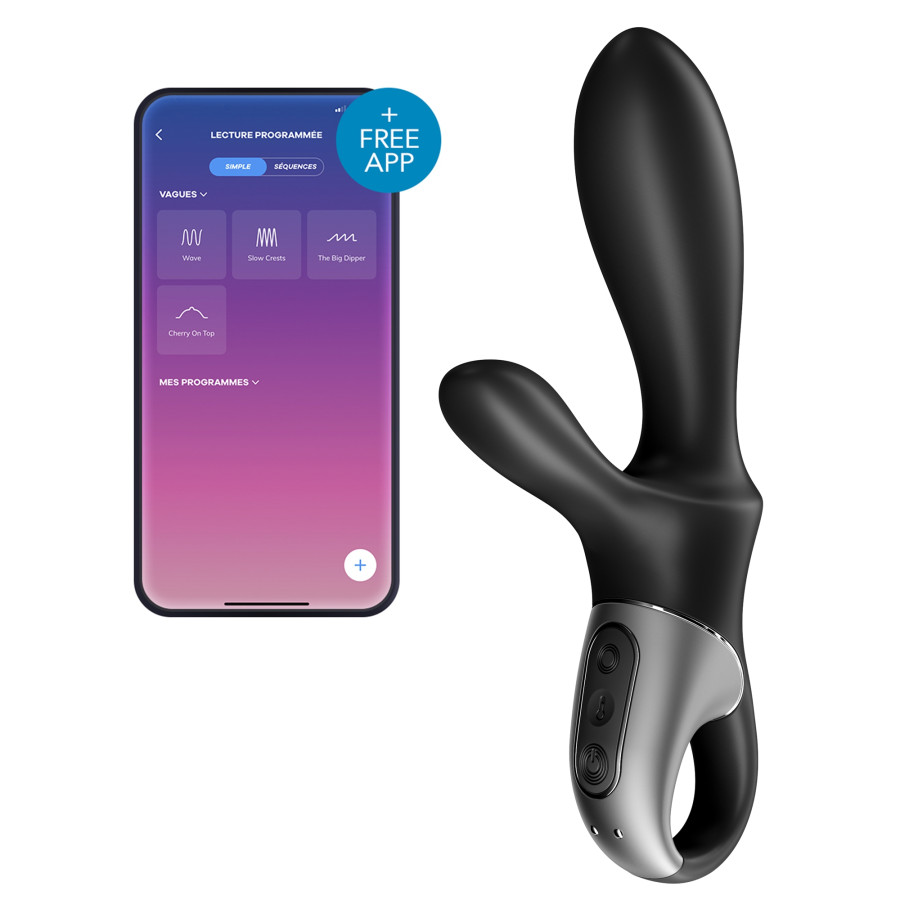 Stimulateur de prostate connecté Heat Climax + Satisfyer 11 x 3.5cm Stimulateur de prostate connecté Heat Climax + Satisfyer 11 x 3.5cm