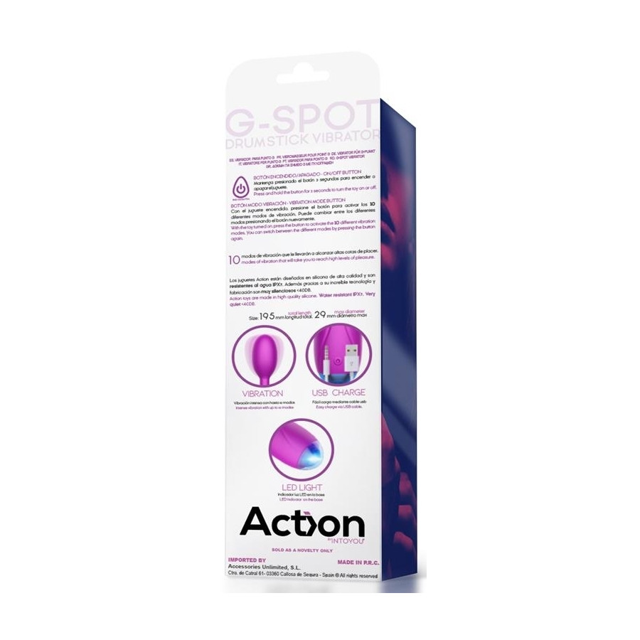 Stimulateur G-Spot Drumstick 10 x 2.5cm
