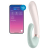 Stimulateur Point G connecté Heat Wave Satisfyer 14 x 3.5cm Menthe