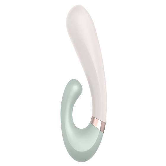 Stimulateur Point G connecté Heat Wave Satisfyer 14 x 3.5cm Menthe