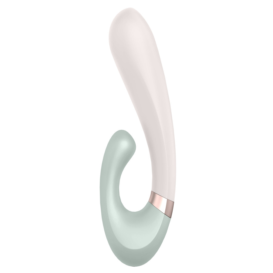 Stimulateur Point G connecté Heat Wave Satisfyer 14 x 3.5cm Menthe