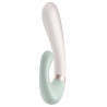 Stimulateur Point G connecté Heat Wave Satisfyer 14 x 3.5cm Menthe