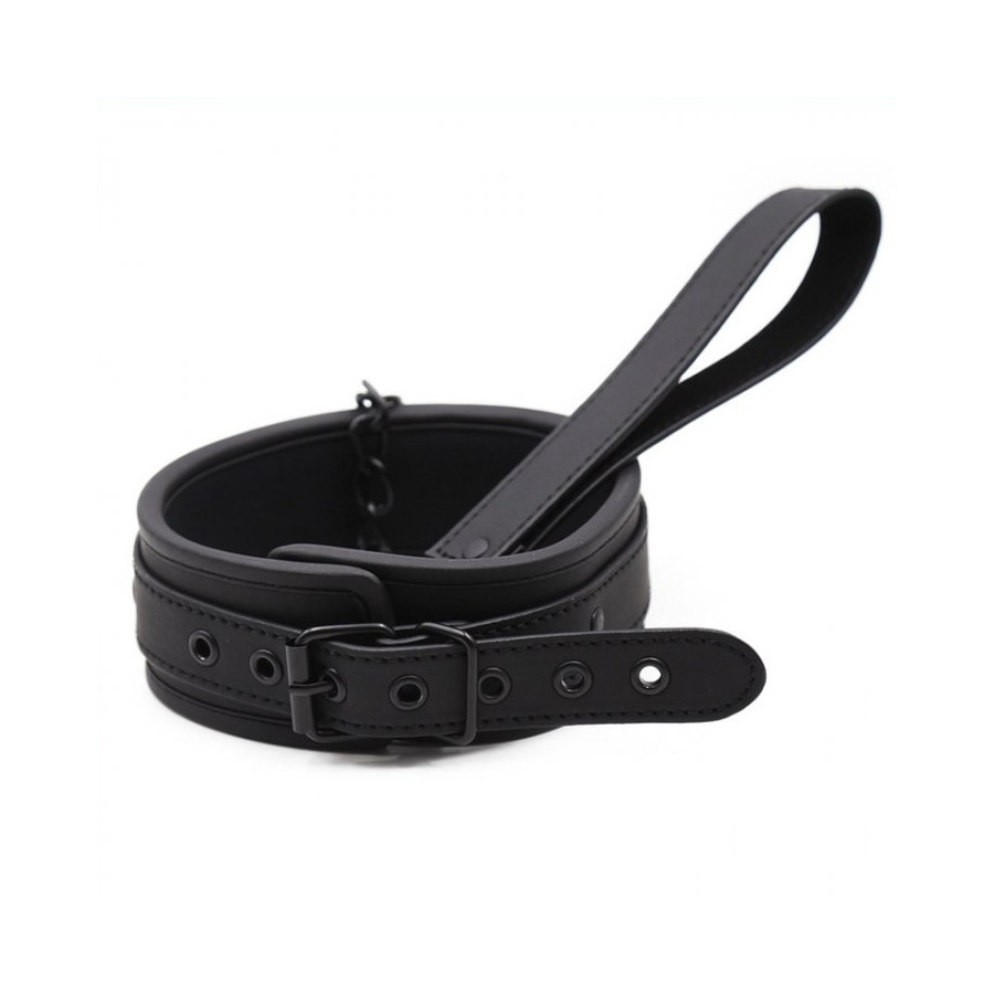 Collier Soumission avec laisse Noir