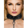 Collier et Laisse Luxury Noir