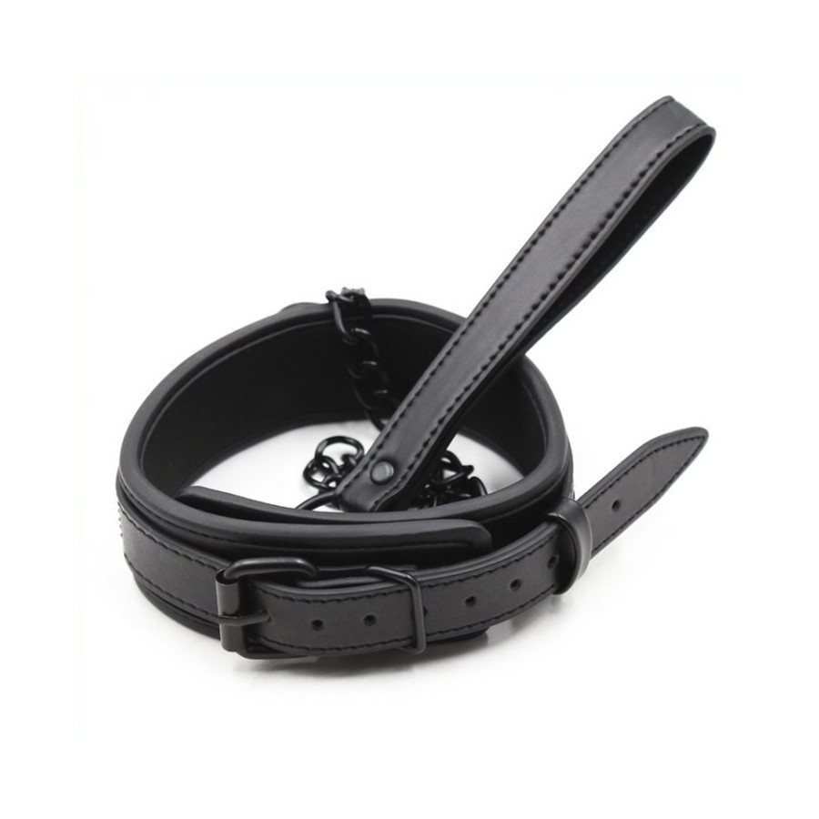 Collier + Laisse Noir