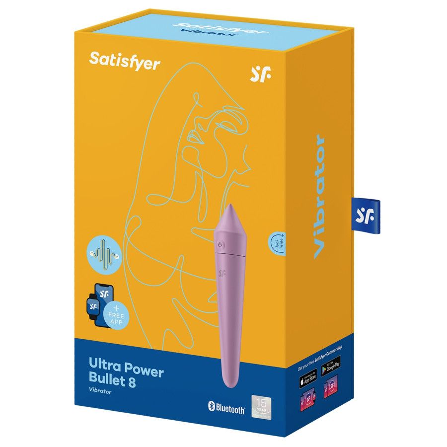 Stimulateur de clitoris Ultra Power Bullet 8 Satisfyer Lilas