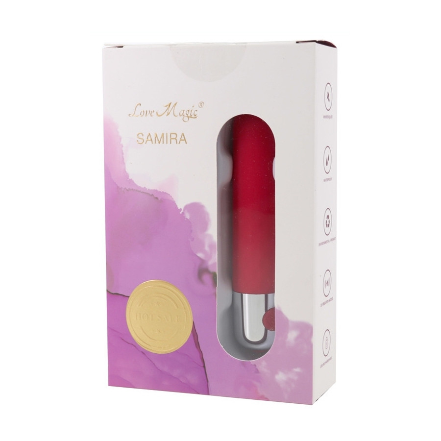Mini vibro Samira 10 x 1.5cm Rouge