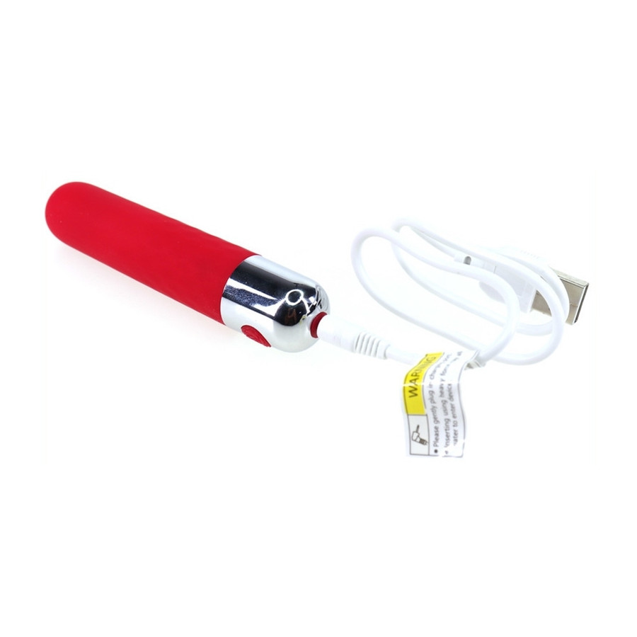 Mini vibro Samira 10 x 1.5cm Rouge