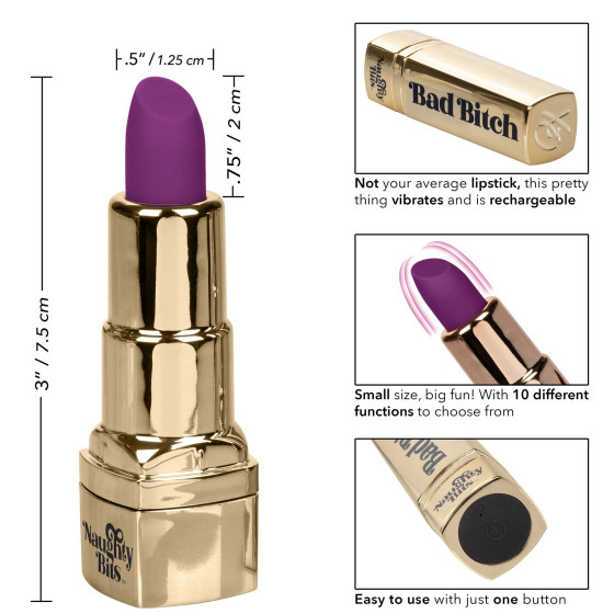 Vibro lipstick Bad Bitch 7.5cm Violet
