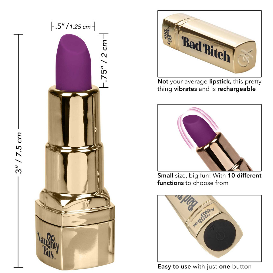 Vibro lipstick Bad Bitch 7.5cm Violet