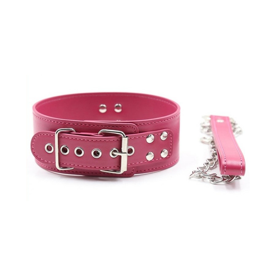 Collier Laisse Pin Lock Fuchsia