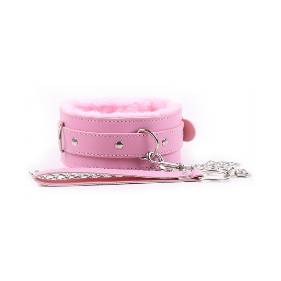Collier et Laisse Fur Rose Collier et Laisse Fur Rose