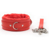 Collier et laisse Fur Sweet Rouge
