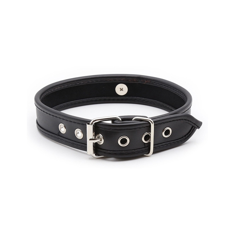Collier O Ring Simili Noir