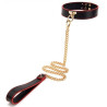 Collier Laisse Maestro Noir et Rouge