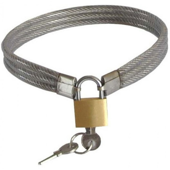 Collier en métal Slave Lock avec Cadeans