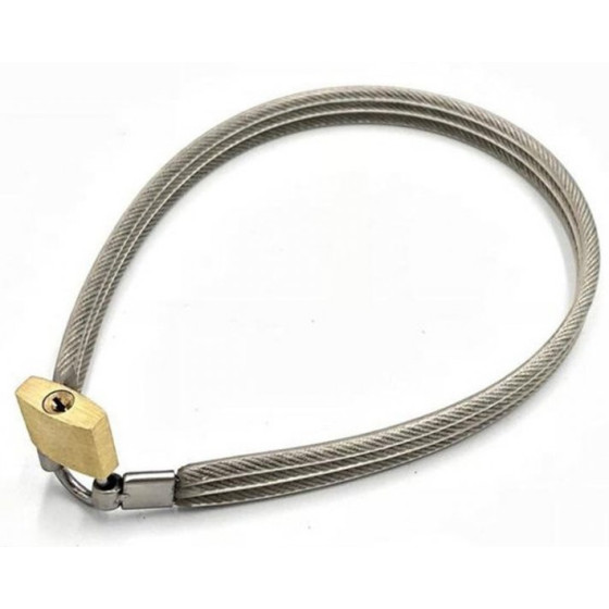 Collier en métal Slave Lock avec Cadeans