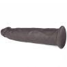 Gode vibrant rotatif Rotacock 22 x 5cm Marron