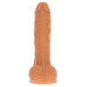 Gode réaliste vibrant à poussée Naked Real 16.5 x 4cm
