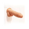 Gode réaliste vibrant à poussée Naked Real 16.5 x 4cm