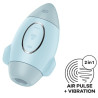 Stimulateur de clitoris Mission Control Bleu