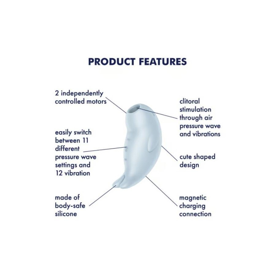 Stimulateur de Clitoris Seal You Soon Bleu glacier