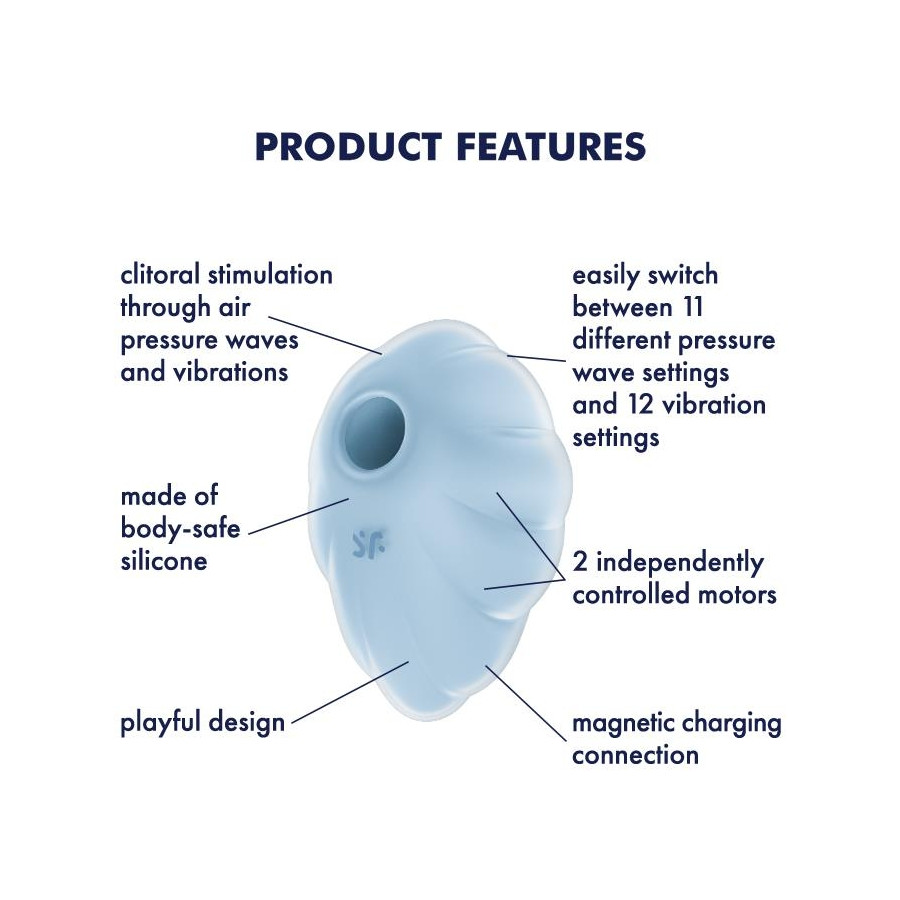 Stimulateur de clitoris Cloud Dancer Bleu