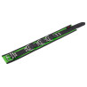 Collier en cuir 3 Anneaux D Vert-Noir