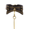 Collier et Laisse Studded Vogue Noir