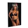 Ensemble Soutien-Gorge String Floral Set Noir