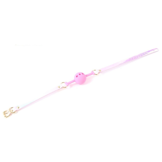 Bâillon Boule Laser Rose