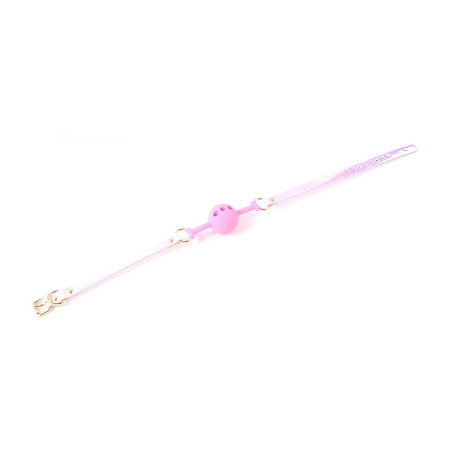 Bâillon Boule Laser Rose