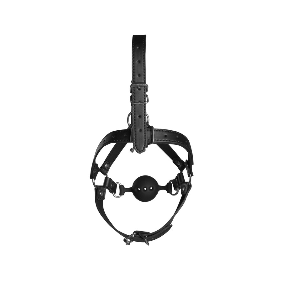 Bâillon Boule avec Crochet nasal Gag Noise Noir