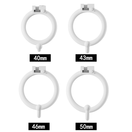 Cage de chasteté Filly Hook M 7.5 x 3.1 cm Blanche