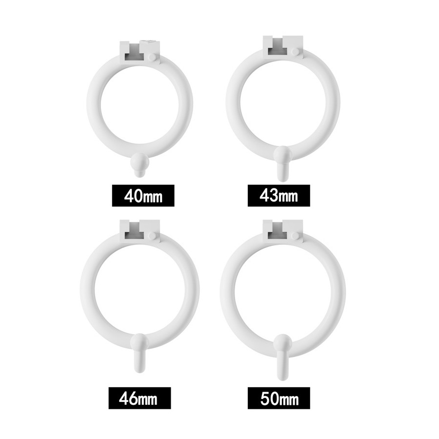 Cage de chasteté Filly Hook M 7.5 x 3.1 cm Blanche