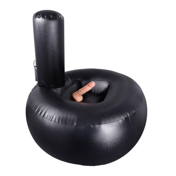 Coussin gonflable avec Gode Lust Thruster Noir