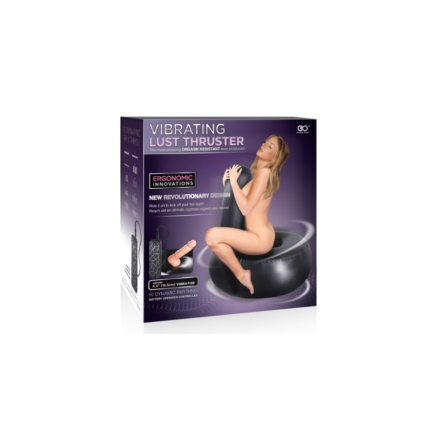 Coussin gonflable avec Gode Lust Thruster Noir