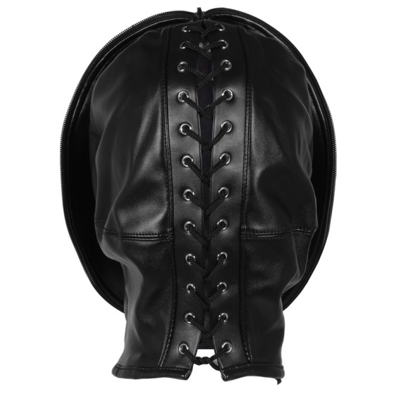 Cagoule Zip-Up Bondage Noire