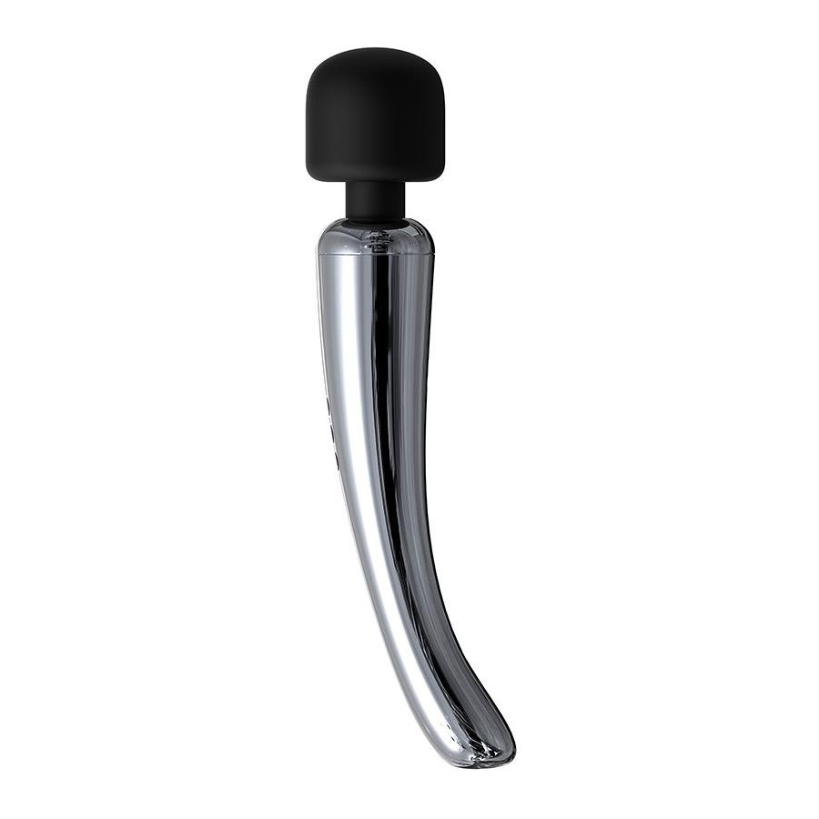 Stimulateur Wand Silvery 30 cm - Tête 55 mm Argenté