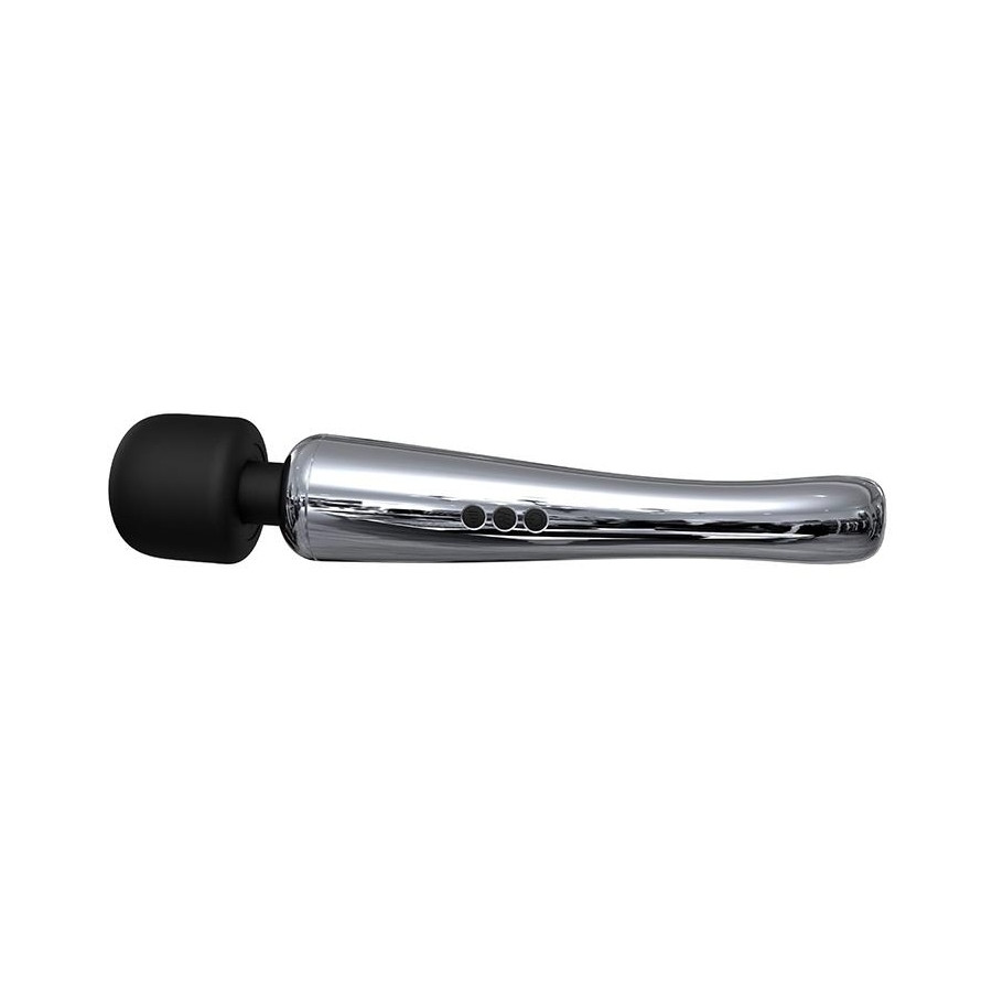 Stimulateur Wand Silvery 30 cm - Tête 55 mm Argenté