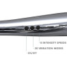 Stimulateur Wand Silvery 30 cm - Tête 55 mm Argenté