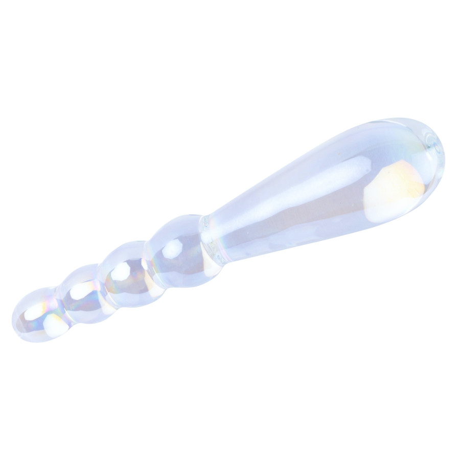 Gode en Verre Rising Ripples 18 x 3.5cm Transparent Gode en Verre Rising Ripples 18 x 3.5cm Transparent