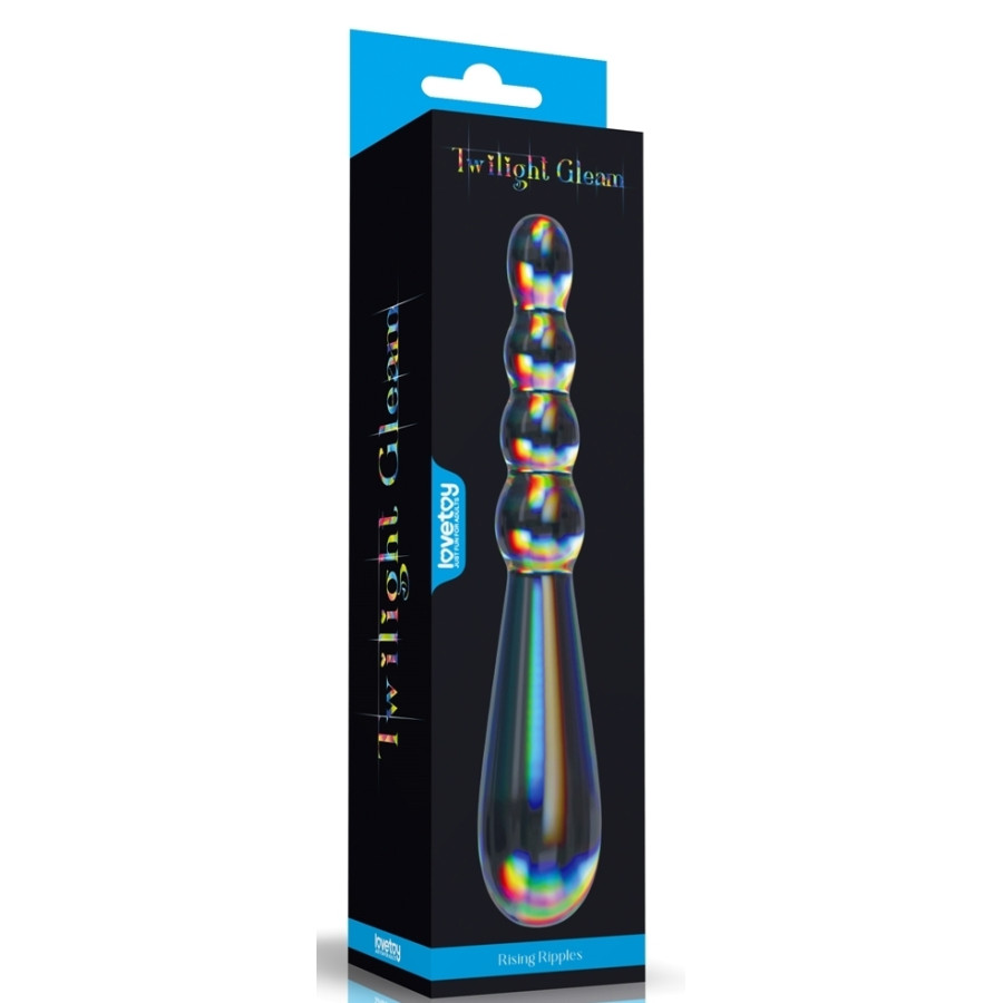 Gode en Verre Rising Ripples 18 x 3.5cm Transparent