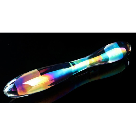 Gode en Verre Double Delight 22 x 3.6cm Transparent