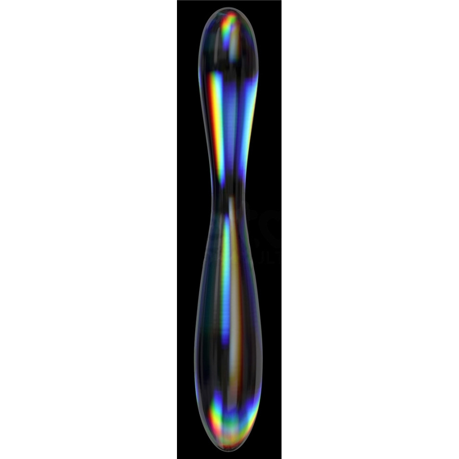 Gode en Verre Double Delight 22 x 3.6cm Transparent