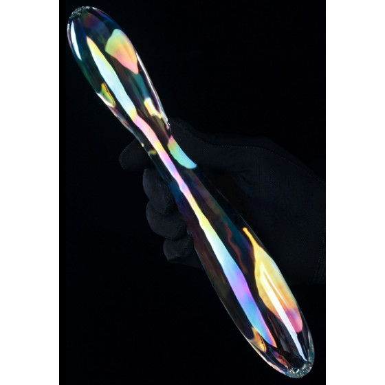 Gode en Verre Double Delight 22 x 3.6cm Transparent